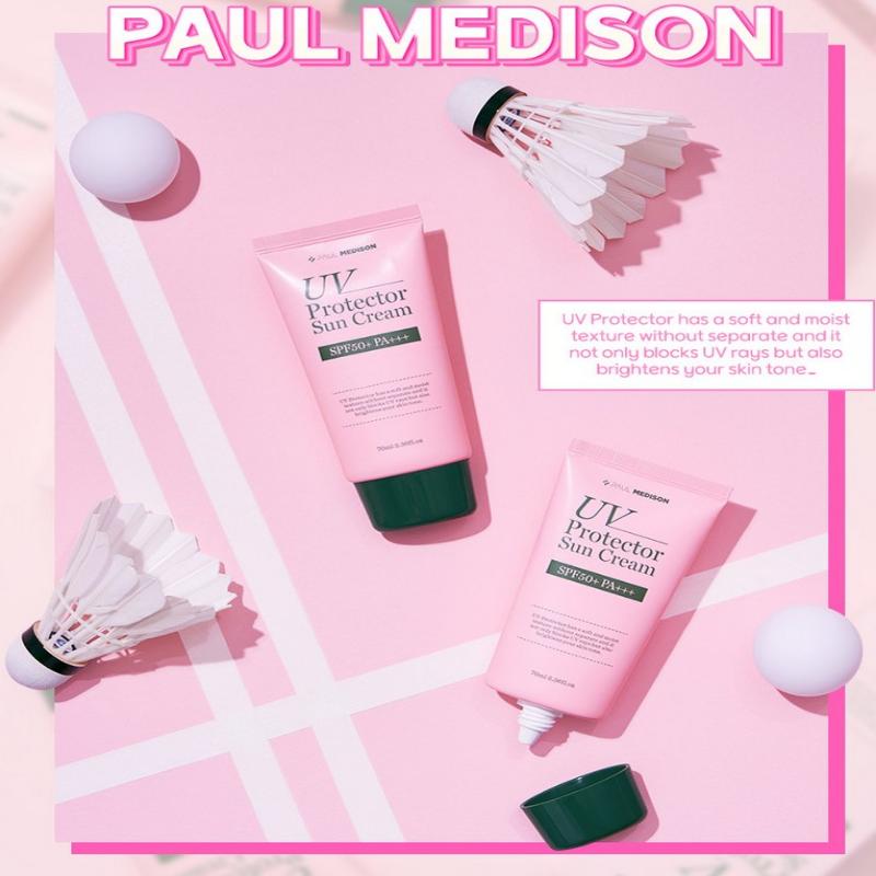 Paul Medison UV Protector Sun Cream SPF50+ PA+++ 70ml (2 Options)