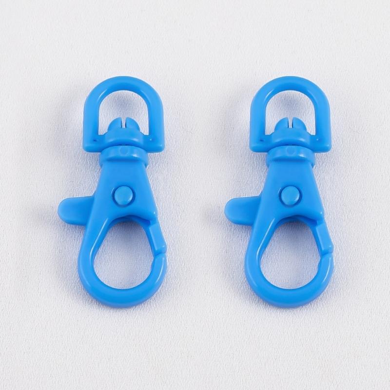 Pack of 20 Colorful Plastic Lobster Clasps Keychain Accessories Plastic Texture for Jewelry Making and Craft Projects