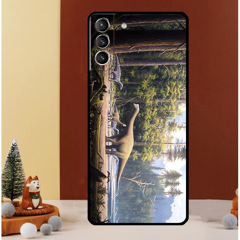 Dinosaur Case For Samsung Galaxy S24 S26 Ultra S22 S23 S25 Ultra S20 S21 Plus S10 S25 FE Cover Funda