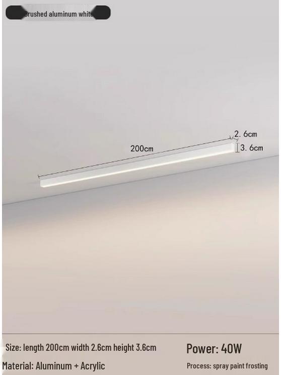 Nordic Minimalist LED Strip Light for Living Room, Hallway, Bedroom, and Balcony