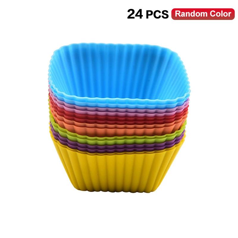 12/24 Peças Divisórias de Silicone para Marmita Divisórias de Bento para Marmita Divisórias de Prato Copos Molho de Salada Para Acessórios de Almoço de Crianças