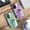 Broken Diamond Phoenix For Samsung Galaxy Note 8 9 10 PRO 20 Ultra A01 02 03 Core 04E 4G 12 13 5G Tempering Glass Phone Case
