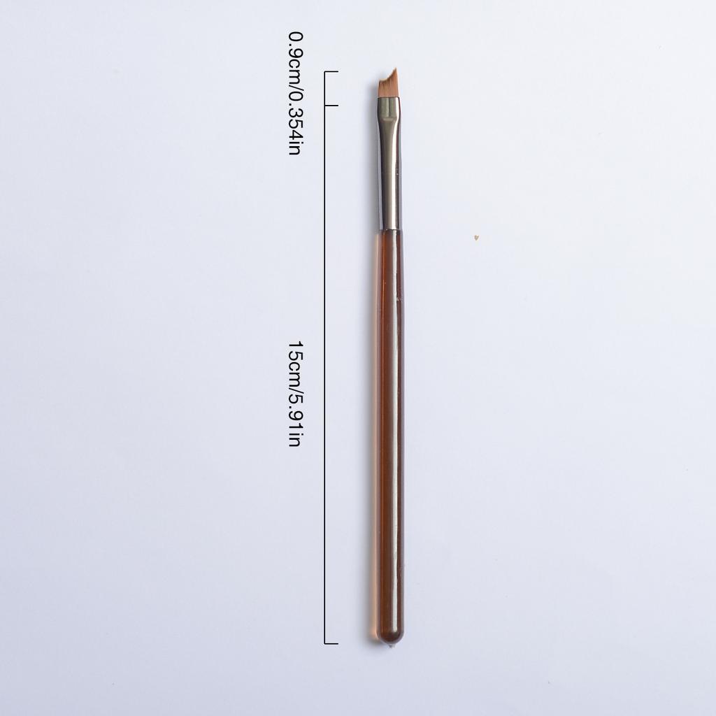 Japanese nail art brush set, pull-up brush for beginners, gradient technique, French round head nail art tool, brush, brown colo