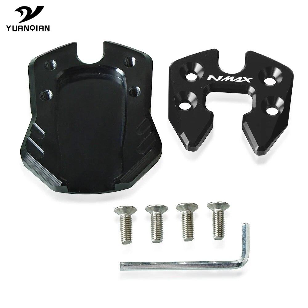 

Боковая подставка для мотоцикла YAMAHA N-MAX NMAX 155 125, удлинительная площадка, боковая площадка поддержки NMAX125 155 black-black-NMAX