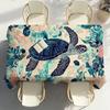 Tropical Blue Turtle Pattern Table Cloth Party Decor Dining Room Home Kitchen Patios Waterproof Stain-Proof Table Cloth