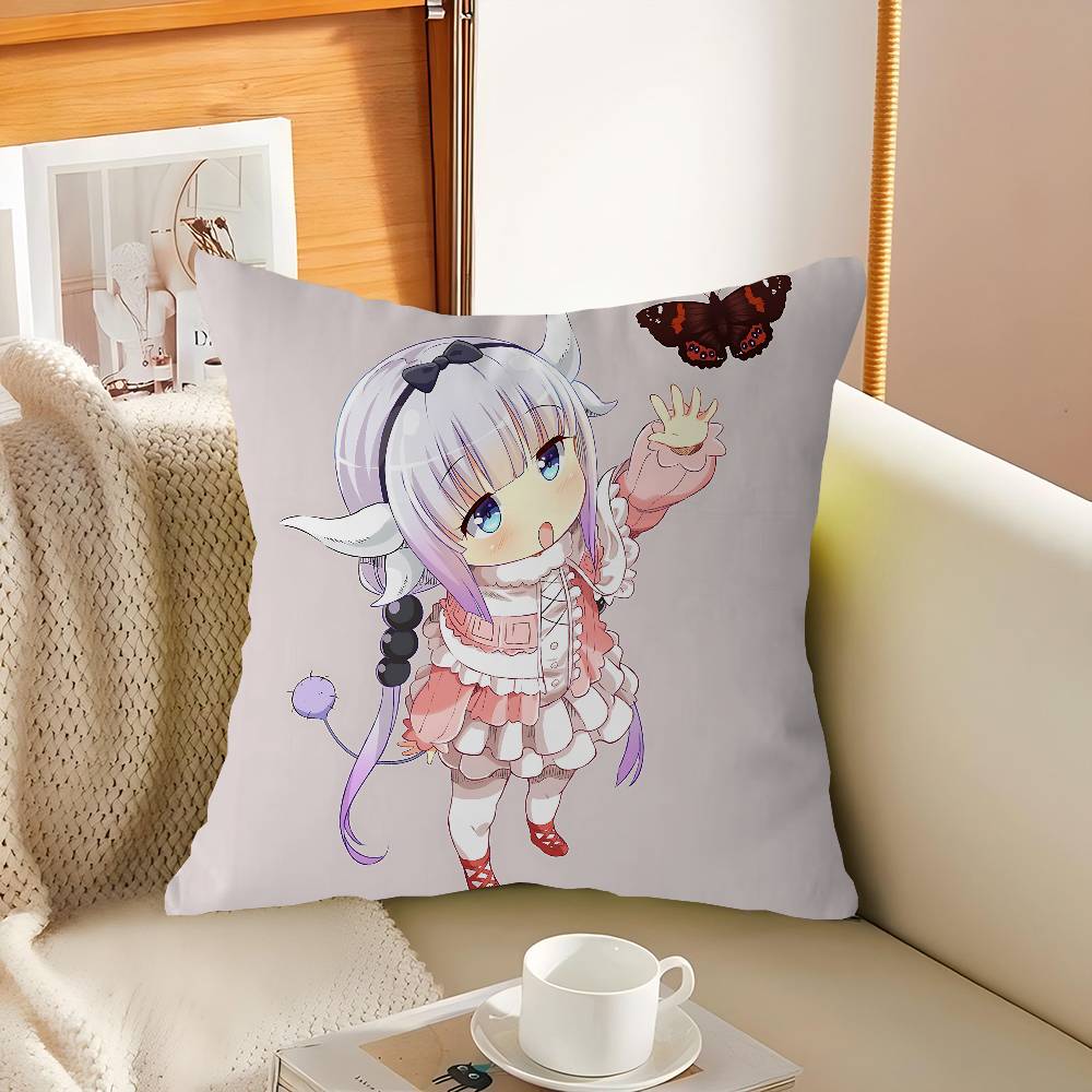 K-Kanna Kamui Cartoon Pillow Gift Home Office Decoration Pillow Bedroom Sofa Car Cushion CoverPillow Case