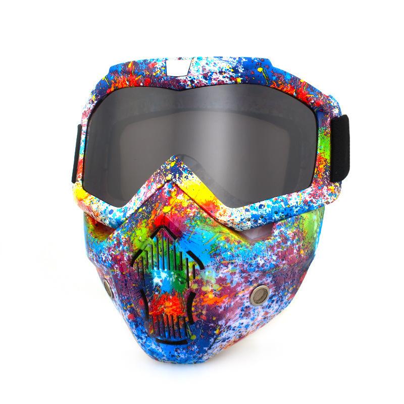 Retro face masks, goggles, off-road motorcycles, racing goggles, outdoor cycling glasses, skiing