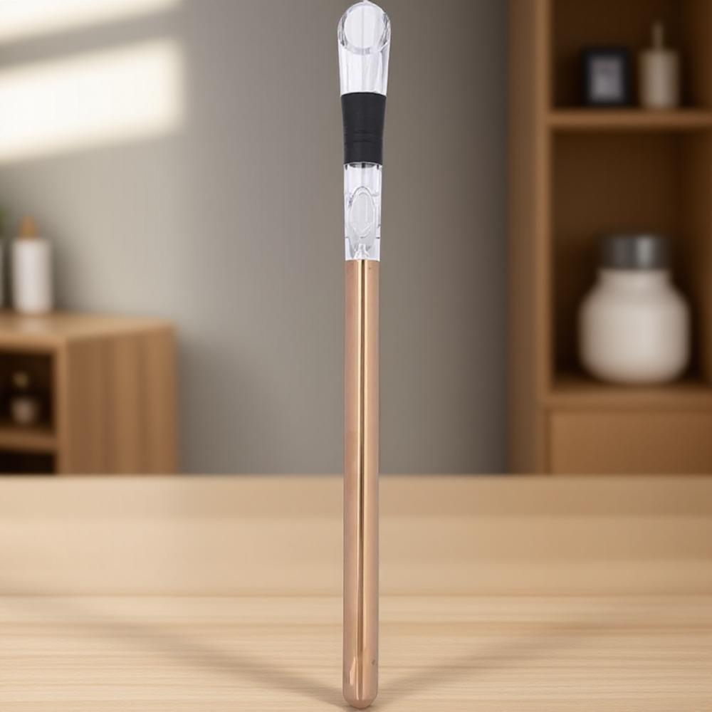 Wine Chiller Aerator Stainless Steel Iceless Bottle Cooler Stick Aerating Pourer Decanter Spout