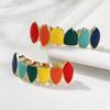 6 Teeth Hip Hop Braces Decoration Exaggerate Design Teeth Grills Colorful Dental Jewelry  Rapper