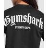 Gymshark STrengTh DeparTmenT Graphic T shirT Black B3c3s Bb2j