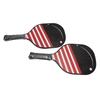 2 Stück Pickleballschläger Langlebiges Holz PP Komfortabler Griff Leichtgewicht Pickleball-Set mit 4 Bällen