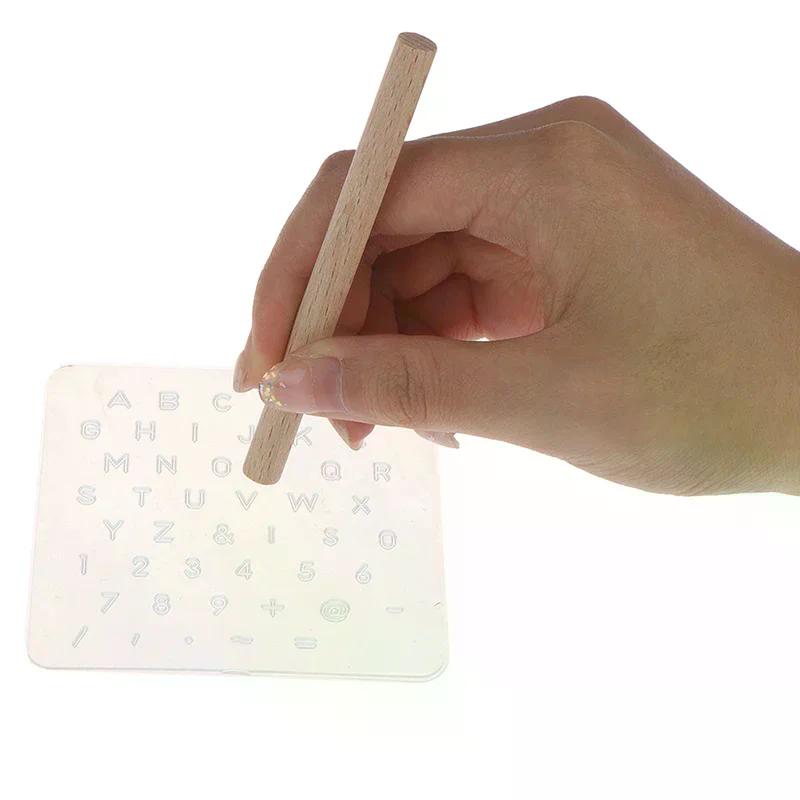 Durable 3pcs DIY Leather Craft Tool Capital Lowercase Stamping Set Punch Kit