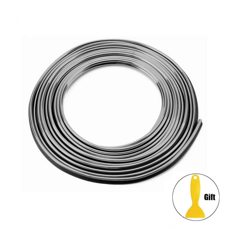 5 Meter Car Moulding Decoration Flexible Strips Interior Auto Moldings Car Cover Trim Dashboard Door Edge Car-styling Universal