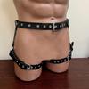 Uomo Sexy Pelle Coscia Giarrettiera Cintura Bondage Sessuale Imbracatura Gamba Giocattoli Sessuali Per Coppie Accessori Esotici da Uomo