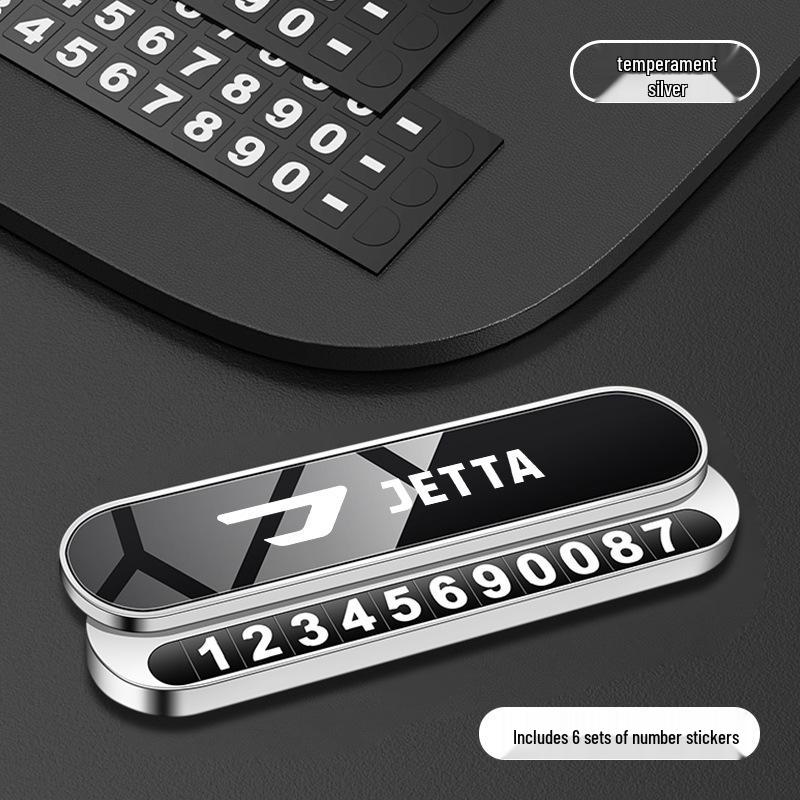 Temporary Parking Phone Number Card for Jetta VS5 VA3 VS7 Models