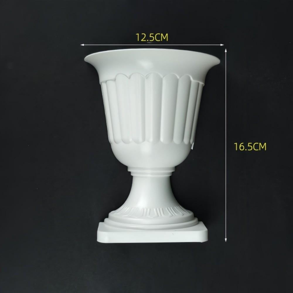 New French Oil Painting Half Wall Vase Hand-Painted DIY Half Wall Flower Pot White Wall Mounted Vase Floral Arrangement