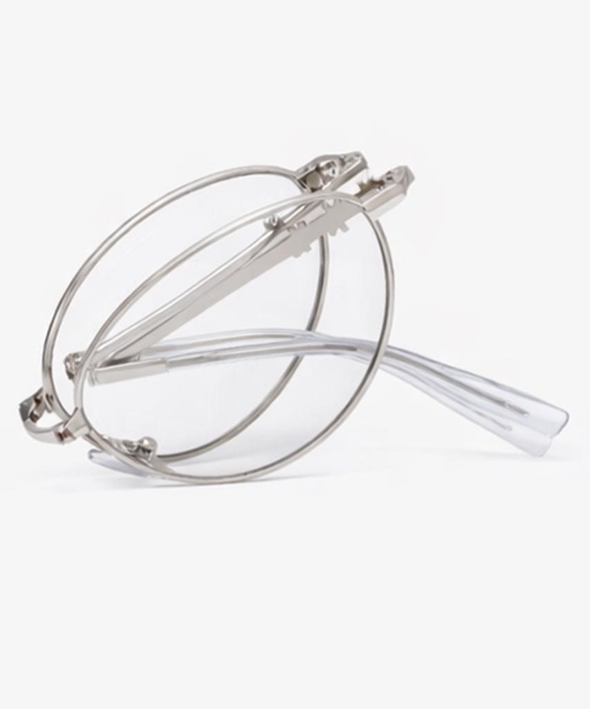 Likkeullou Rc Stainless Steel Epoca F Folder Glasses Silver