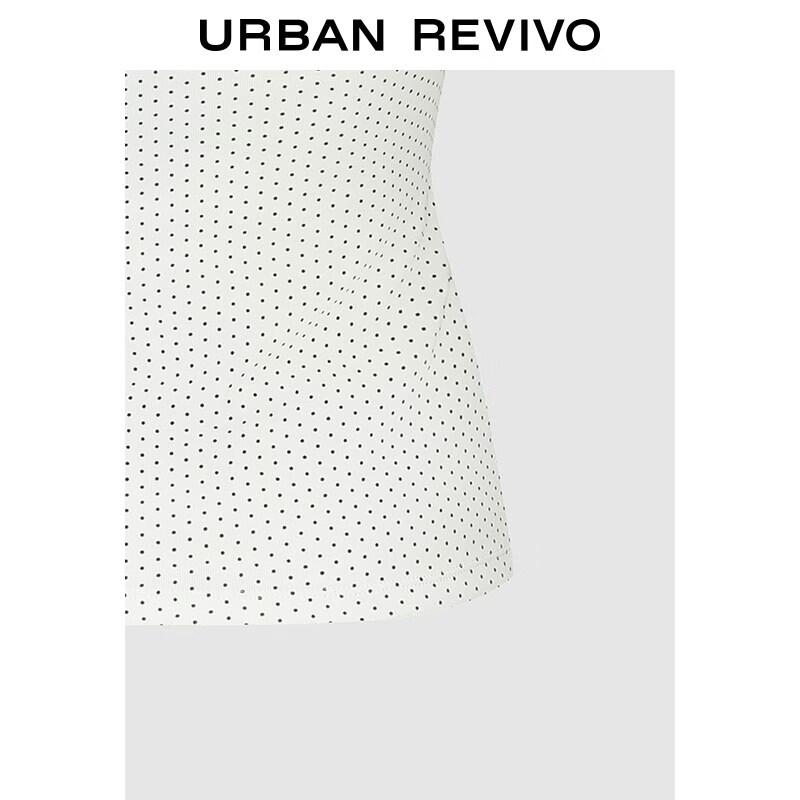 Women's Retro Polka Dot Tie-Strap Bandeau Top
