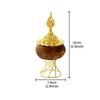 Moisture Proof Middle East Incense Holder Golden Metal Craft Festival Incense Stove Wood Octagonal Aromatherapy Rack Desktop