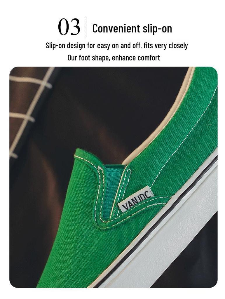 Women's Canvas Slip-On Shoes - 2025 Summer Korean Style Casual Sneakers