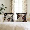 Spooky Goat Face 2D cute cushion cover For Pillow Printing Sofa Decoration Home Car Room Coffee Shop Office Nordic Simplicity
