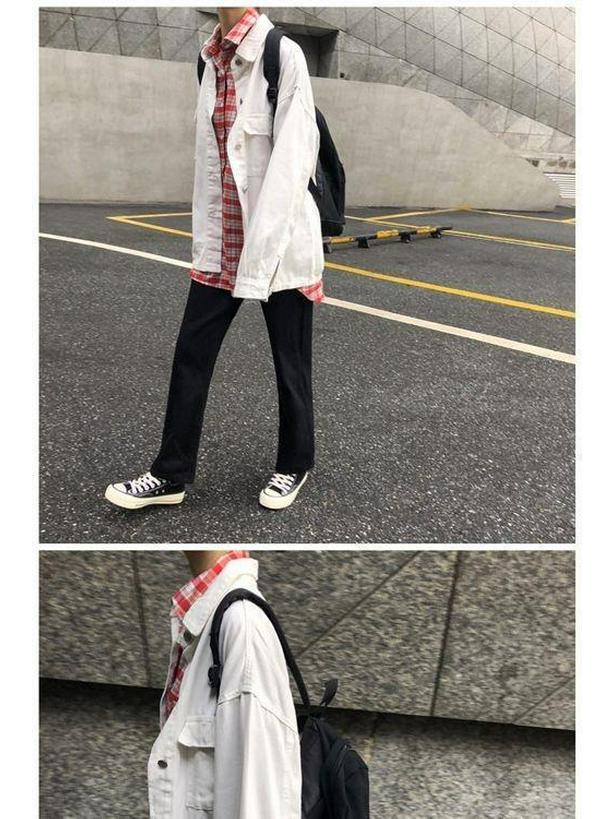 Women's Retro White Denim Jacket - Korean Hong Kong Style, Versatile Casual Loose Fit, Short for Spring/Autumn
