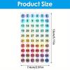 50pcs Adesivos Refletivos Etiquetas Adesivas a Laser 1-60 Decalques Numéricos Auto-Adesivos Redondos Etiquetas de Marcação de Inventário