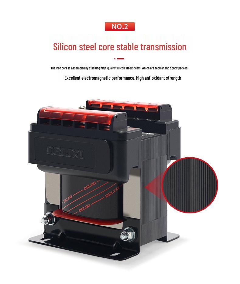 DELIXI BK-50VA Control Transformer: Input 380V/220V, Output 36V/24V/12V/6V for Machine Tools