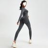Set Sportvarslavil Slimming cu Talie Înaltă - Mânecă Lungă, Ascunde Imperfecțiunile, Accentuează Formele, Stil European-American, Ținută Fitness.