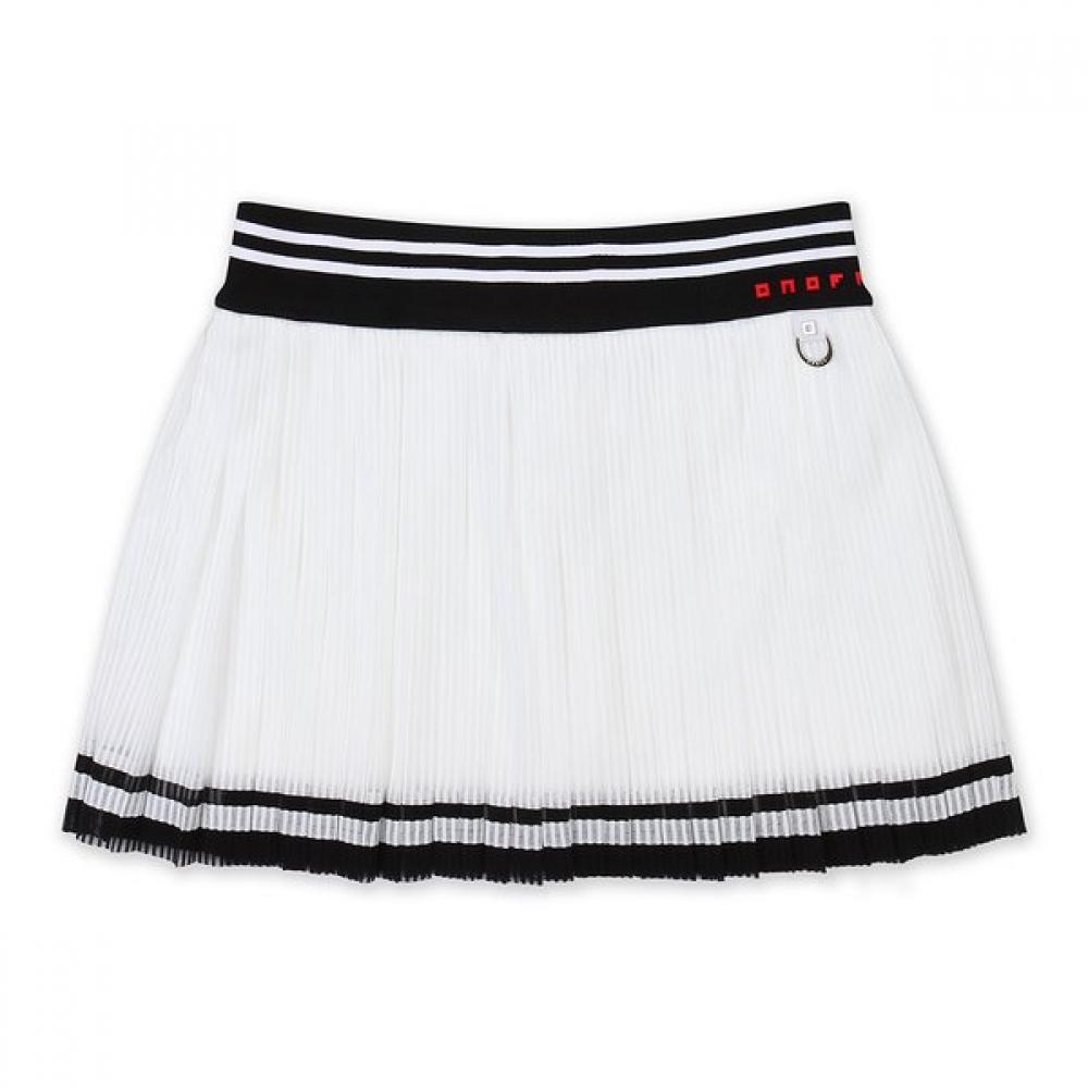 Onoff Women S meSh Pleated culotteS Of4032la White WHITE/38