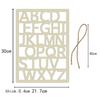 Decor House Wall Hanging Wood Craft Window Shaped Pendant Alphabet Wall Hanger Wood Hanger Pendant