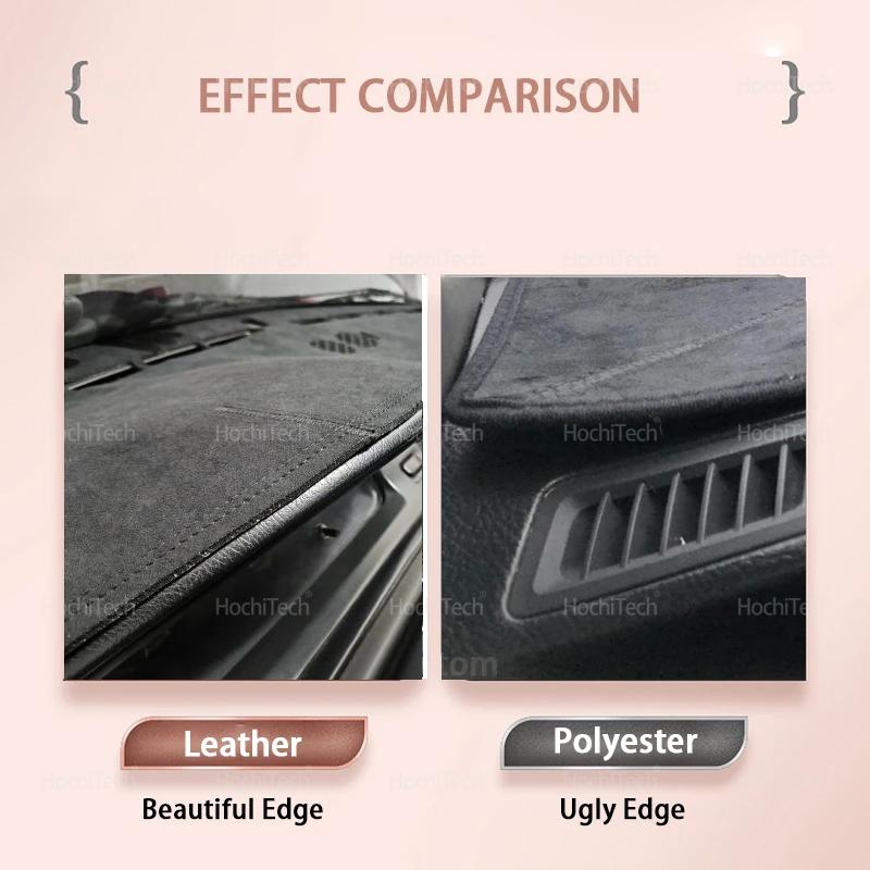 Anti-UV Suede Leather Dashmat for Mazda Family 323 BJ 1998~2003 Black Dashboard Cover Sun Shade Carpet Non-slip Pad Accessories