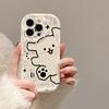 For Apple 15 Mobile Phone Case 14pro Line Puppy for IPhone16promax Lens All-inclusive 13mini/12
