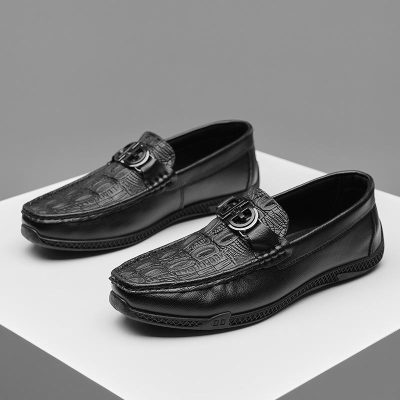 

Мужские туфли Doudou высокого класса, новые повседневные кожаные туфли на весну и лето, деловые лоферы, популярная мужская обувь для прямых эфиров 39