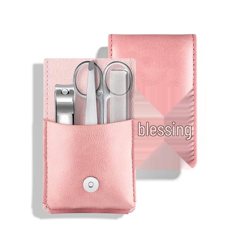STONE 4-Piece Palm Bag Manicure & Grooming Kit