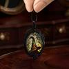 Spooky Cosplay Jewelry Vintage Gothic Necklace, Raven Pendant Bat Red Holiday Party Costume Accessories Rose Halloween Witchy for Women Necklace