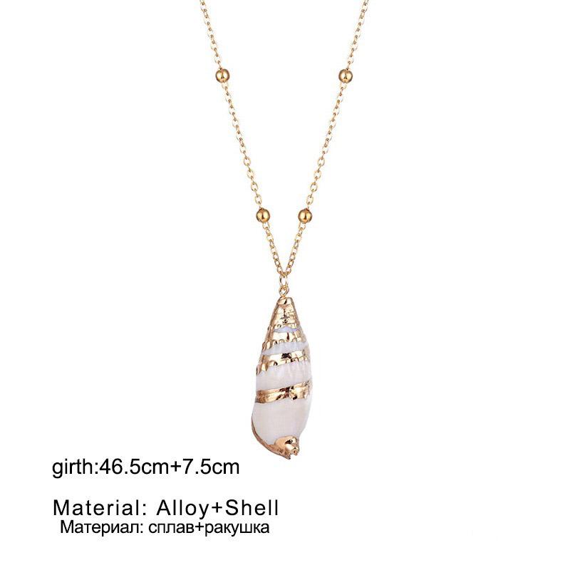 

Noter New Unique 5 Types Conch Shell Necklace For Women Short Choker Collar Beach Neck Accessories Surfing Leisure Jewelry