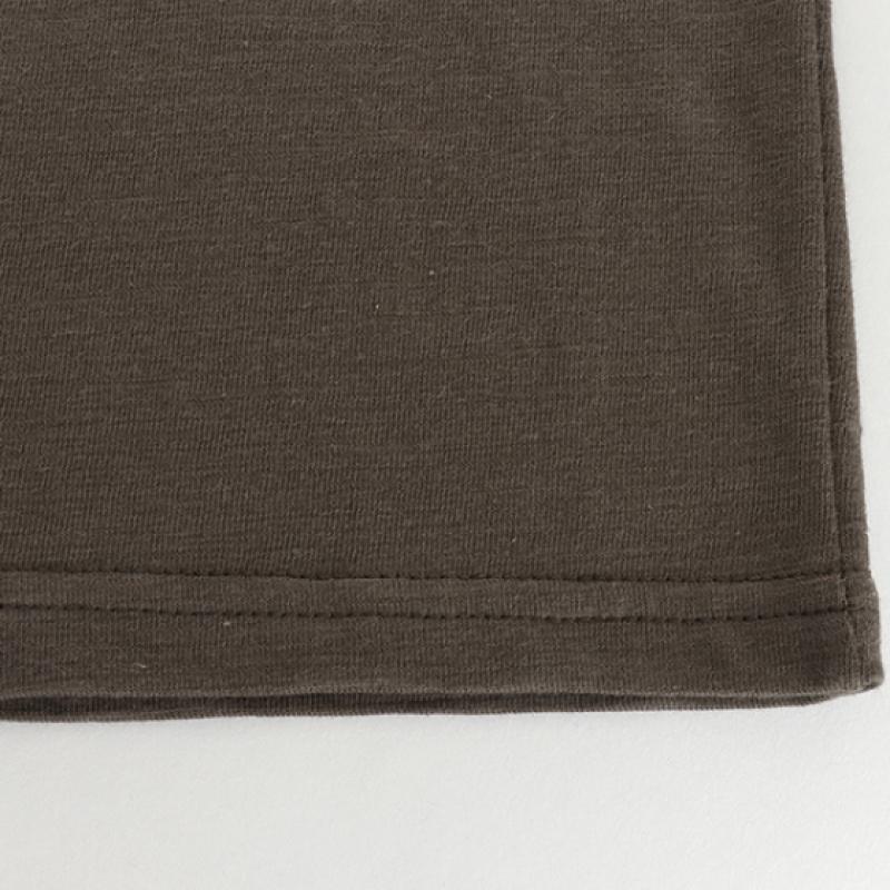 Shop Women Tail Plain V Neck Long sleeVe T shirT Dai Wsh 1056 Black