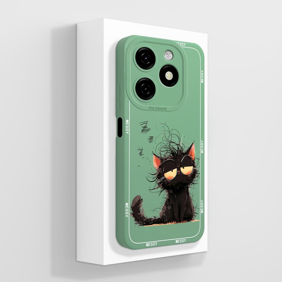 For Tecno Spark 20 Pro Plus 20C Case Creative Cartoon Cover For Spark20 Pro 4G 5G Soft Liquid Silicone Anti Drop Phone Protector