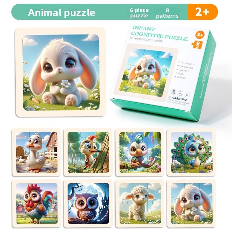 3d Dinosaur Wooden Puzzle Toys Children Educational Developmental Benefits Gift