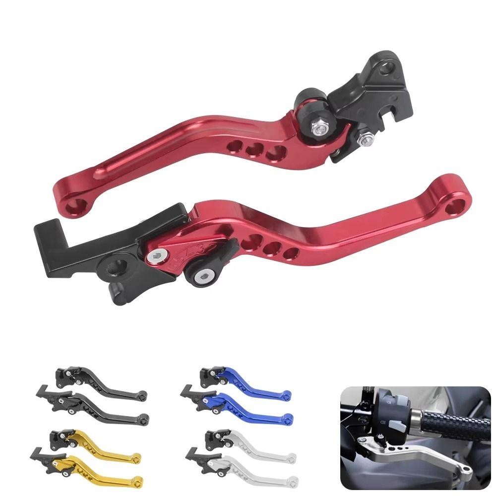 1Pair Aluminum Motorcycle Brake Handle 6-position Adjustable Brake Clutch Levers Bike Parts