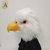 Bald Eagle Full Head Covering Festival Party Animal Cosplay Mask Masquerade Performance Dress Up Plush Latex Face Shield