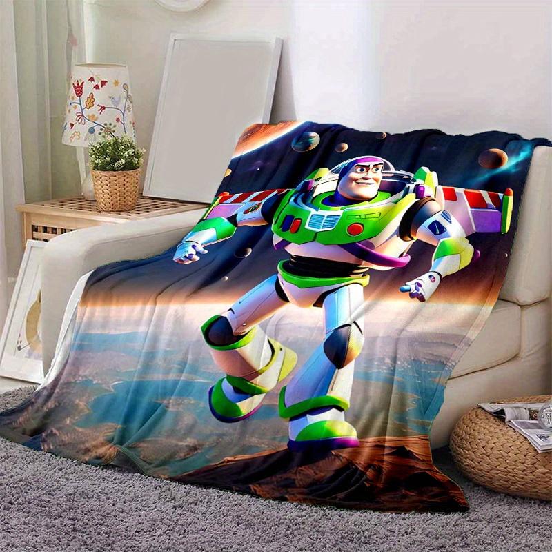 1 шт., История игрушек Базз Лайтер Космическое приключение Плед для дома, Подарок, Фланелевый плед, Спальня, Гостиная, Путешествие 80cmx120cm