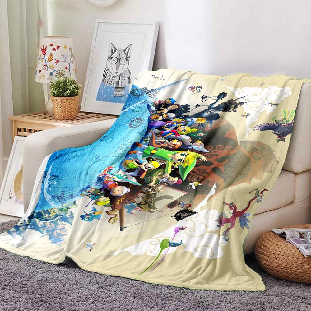 Legend Zelda Skyward Sword Blanket Soft Throw Blanket For Home Bedroom Bed Sofa Travel Office Solid Christmas Blanket