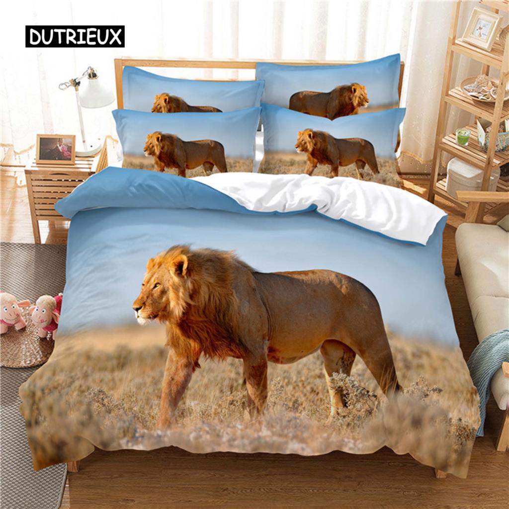 Deep Lion Bedding Set Duvet Cover Set 3d Bedding Digital Printing Bed Linen Queen Size Bedding Set Fashion Design