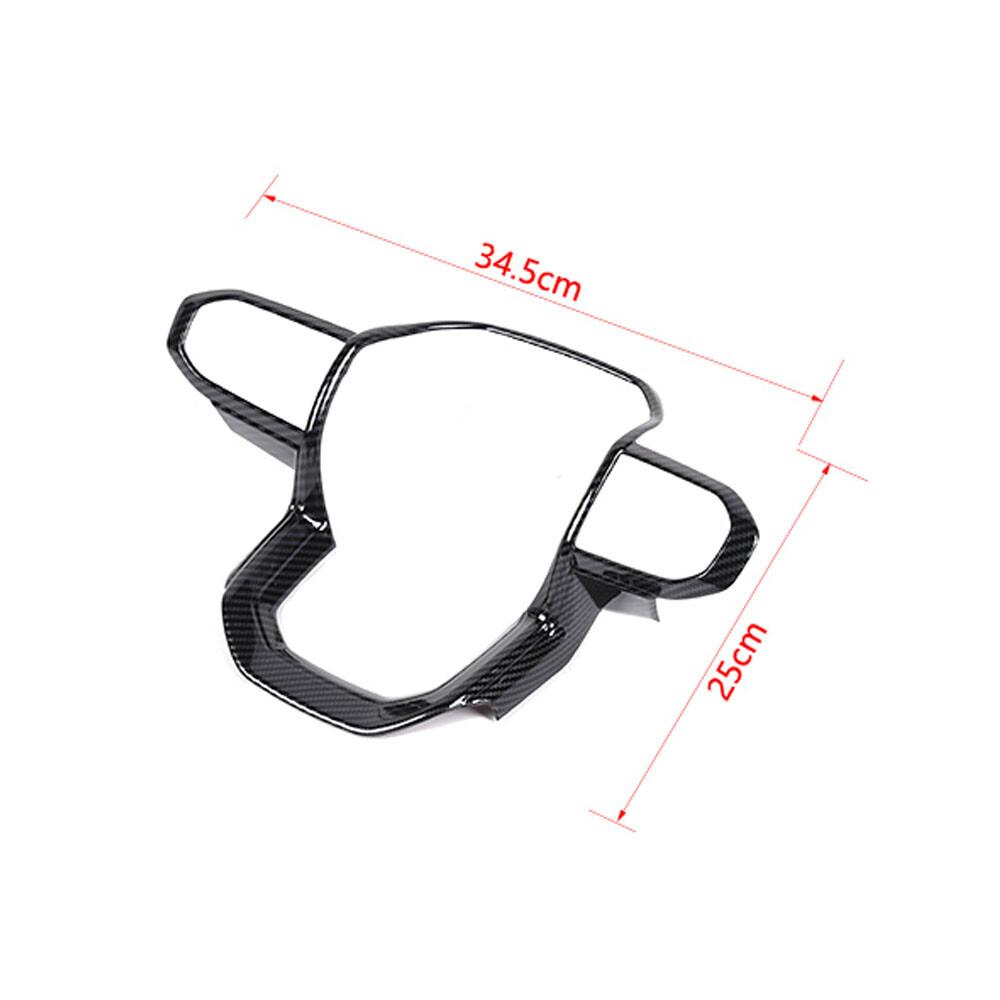 Carbon Fiber Look Steering Wheel Trim Cover Decor Molded For Chevrolet Colorado 2023+