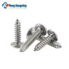 Stainless Steel Cross Mushroom Head Self-Tapping Screws, Large Flat Head, M3/M4/M5/M6, Pointed Tail.