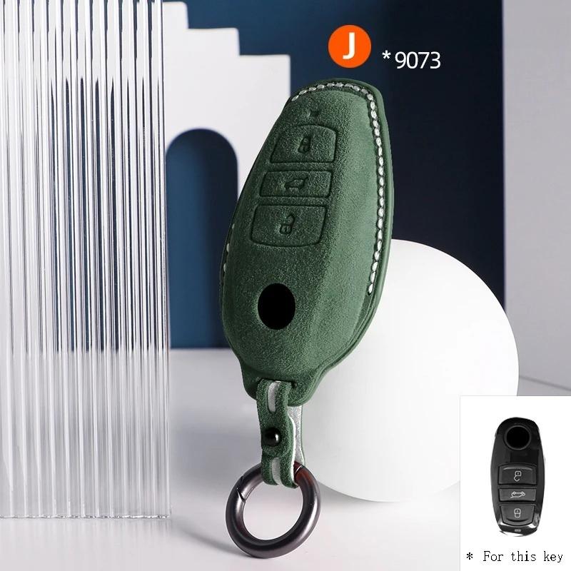 High-Quality Car Key Case Cover Holder Key Shell Buckle For Vw Volkswagen 2010 - 2014 Touareg 3 Button Keychain