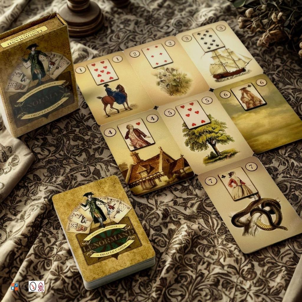 Lenormand Cards Lenormand Oracle Cards Schaefer Lenormand Oracle Cards Oracle Cards Fortune Telling Retro Classic Japanese Instruction Manual Included