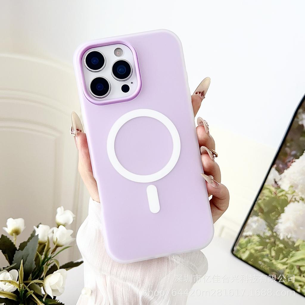 Frosted jelly shell 2-in-1 Apple 17 fashion mobile phone case for iphone15 anti-drop simple protective case 16
